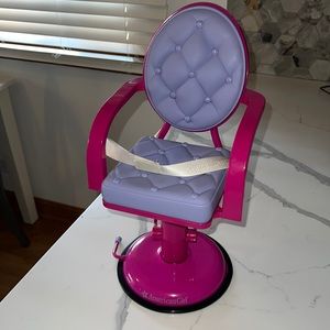 American Girl doll salon chair.